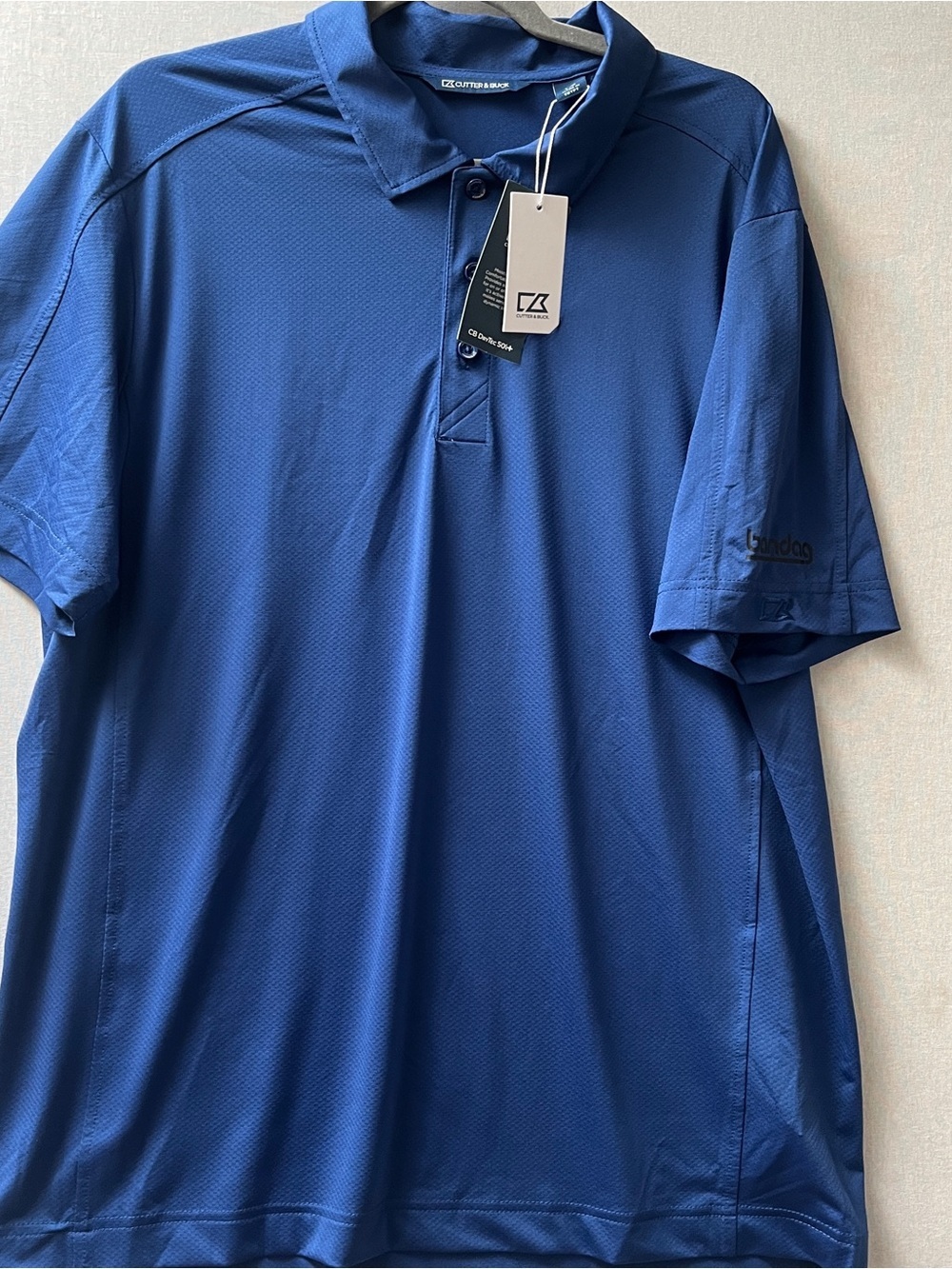Cutter & Buck ComfortBlend Men's Performance Polo Shirt Blue L
